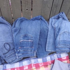 Three pairs ladies jrans